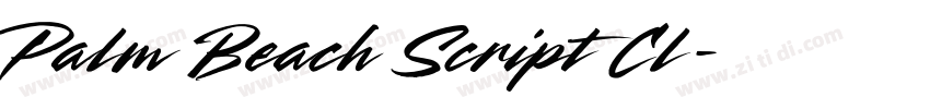 Palm Beach Script Cl字体转换